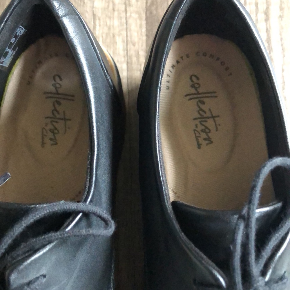 Clarks Women’s Sharon Rae Lace Up Wedge Loafers 9 - Picture 4 of 9